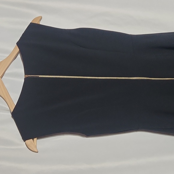 Tahari ASL Sleeveless Mid Length Black LBD Dress Size 2 Women Professional 2 - Picture 7 of 9